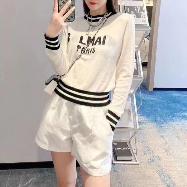 women designer sweater jacket woman sweaters womens round neck stripe sweaters knit letter knitted long sleeved cardigan fashion casual knit, White;black
women designer sweater jacket woman sweaters womens round neck stripe sweaters knit letter knitted long sleeved cardigan fashion casual knit, White;black