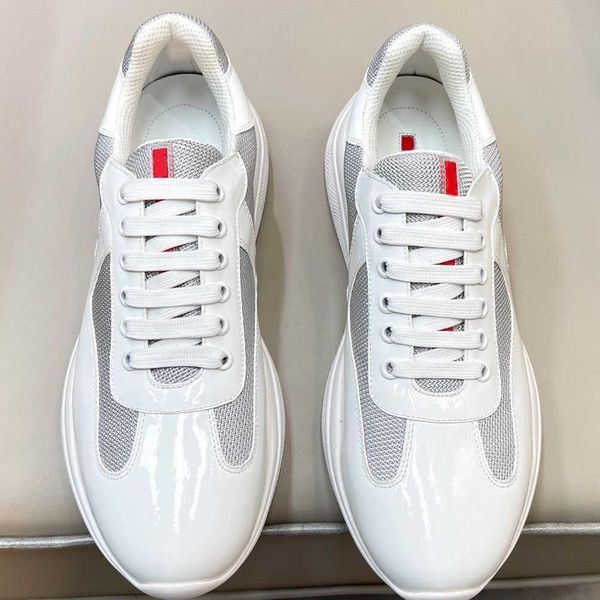 23s luxury americas cup mens casual shoes mesh and patent leather low trainers red black white sneakers shoe walking rubber sole fabric outd
23s luxury americas cup mens casual shoes mesh and patent leather low trainers red black white sneakers shoe walking rubber sole fabric outd