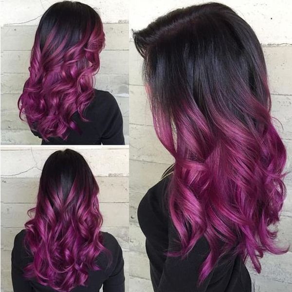 ombre purple wig long curly wavy wig for women side part colored synthetic heat resistant wig for daily party costume halloween, Black
ombre purple wig long curly wavy wig for women side part colored synthetic heat resistant wig for daily party costume halloween, Black