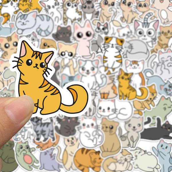 60pcs cat stickers skate accessories waterproof vinyl sticker for skateboard lapluggage bicycle motorcycle phone car decals
60pcs cat stickers skate accessories waterproof vinyl sticker for skateboard lapluggage bicycle motorcycle phone car decals