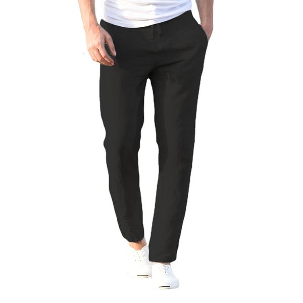 men's pants cotton linen summer solid color casual men business fashion classic slim khaki grey thin brand trousers male 230215, Black
men's pants cotton linen summer solid color casual men business fashion classic slim khaki grey thin brand trousers male 230215, Black