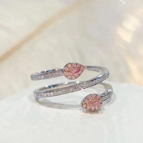 cluster rings 925 silver ring female mosan pink arm wrapping diamond european and american personality jewelry
cluster rings 925 silver ring female mosan pink arm wrapping diamond european and american personality jewelry