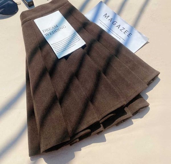 solid woolen pleated women's autumn and winter student preppy style y2k 2023 new high waist mini a-line short skirts skirt, Black
solid woolen pleated women's autumn and winter student preppy style y2k 2023 new high waist mini a-line short skirts skirt, Black