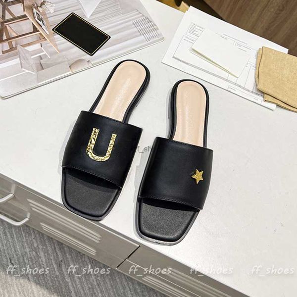 slides women slippers sandals 2023 new designer low heels casual shoes gold lettering genuine leather fashion outdoor stars sandal slipper s, Black
slides women slippers sandals 2023 new designer low heels casual shoes gold lettering genuine leather fashion outdoor stars sandal slipper s, Black