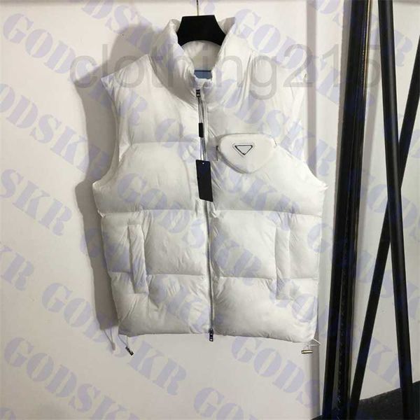 women's vests designer triangle coat with zipper bag textile womens sleeveless jacket cotton coats winter stand collar outerwear pj8r, Black;white
women's vests designer triangle coat with zipper bag textile womens sleeveless jacket cotton coats winter stand collar outerwear pj8r, Black;white