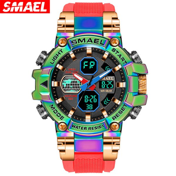 wristwatches smael brand sports watches men military army waterproof alarm quartz multifunction wristwatch male digital light clock 8027 230, Slivery;brown
wristwatches smael brand sports watches men military army waterproof alarm quartz multifunction wristwatch male digital light clock 8027 230, Slivery;brown