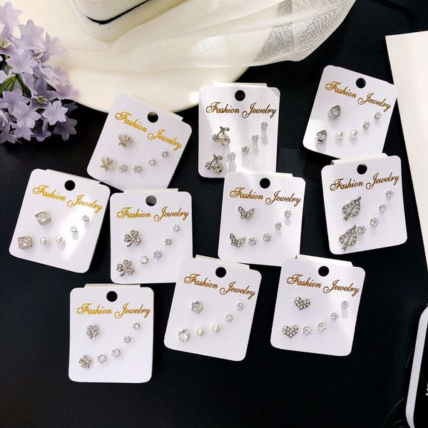 3pairs/set stud crystal fashion earrings set women jewelry accessories piercing ball stud earring ki gift, Golden;silver
3pairs/set stud crystal fashion earrings set women jewelry accessories piercing ball stud earring ki gift, Golden;silver