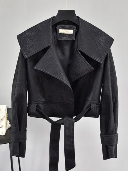 womens leather faux leather ftlzz autumn women pu leather jackets short coat turndown collar belt laceup motorcycle black punk red overcoat
womens leather faux leather ftlzz autumn women pu leather jackets short coat turndown collar belt laceup motorcycle black punk red overcoat