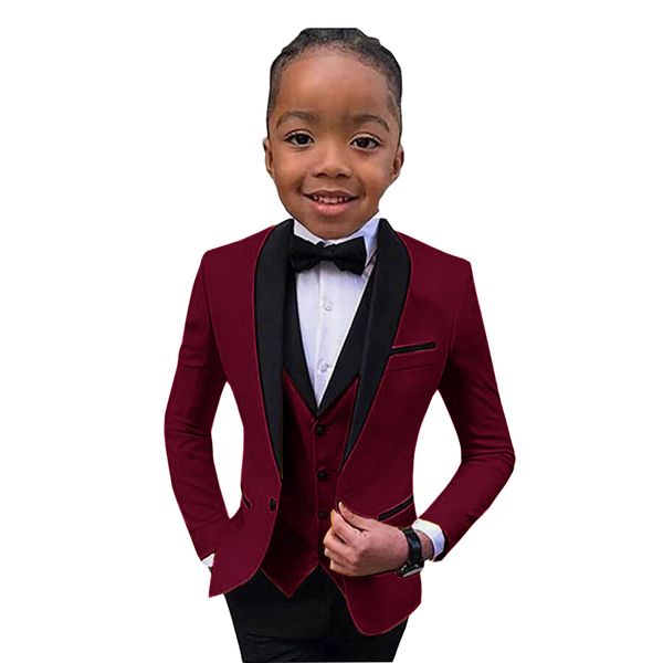 suit for boys kids wedding tuxedo formal burgundy jacket set 3 piece shawl lapel blazer vest pants fashion child costume, Black
suit for boys kids wedding tuxedo formal burgundy jacket set 3 piece shawl lapel blazer vest pants fashion child costume, Black