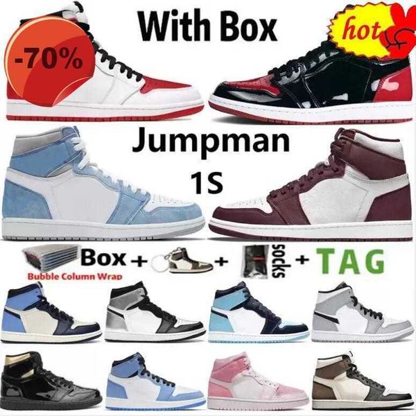 sandals with 2022 box jumpman 1 og 1s mens basketball shoes bordeaux heritage bred patent hyper royal university blue lucky green men sports, Black
sandals with 2022 box jumpman 1 og 1s mens basketball shoes bordeaux heritage bred patent hyper royal university blue lucky green men sports, Black