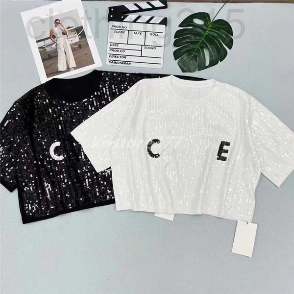 women's t-shirt designer 2022 women summer tee designer with letter sequins female milan runway crop t-shirt clothing high end short l, White
women's t-shirt designer 2022 women summer tee designer with letter sequins female milan runway crop t-shirt clothing high end short l, White