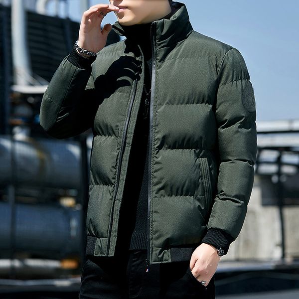 men's down parkas solid stand collar male windbreak cotton padded jacket warm thick men parka winter casual mens outwear 230216, Black
men's down parkas solid stand collar male windbreak cotton padded jacket warm thick men parka winter casual mens outwear 230216, Black
