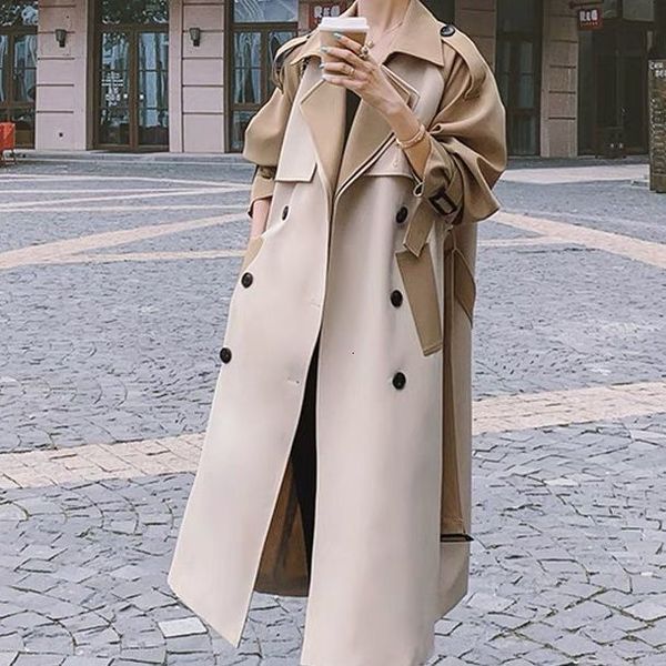womens trench coats korean female trench coats korean style double button patchwork windbreaker long sleeves autumn winter women outerwear 2, Tan;black
womens trench coats korean female trench coats korean style double button patchwork windbreaker long sleeves autumn winter women outerwear 2, Tan;black