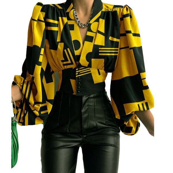 women's blouses shirts women elegant lantern sleeve v neck slim blouses and shirts casual print y2k button slim cropped office lady tu, White
women's blouses shirts women elegant lantern sleeve v neck slim blouses and shirts casual print y2k button slim cropped office lady tu, White