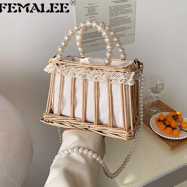shoulder bags handmade ladies woven designer straw handle pearl chains luxury women hollow rattan bag summer purses and handbags
shoulder bags handmade ladies woven designer straw handle pearl chains luxury women hollow rattan bag summer purses and handbags