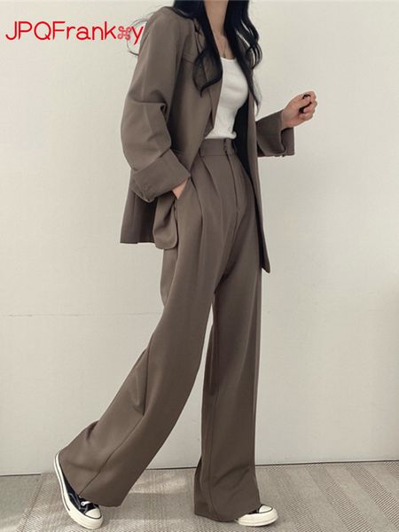 womens two piece pants autumnwinter solid color blazer long pants office lady for suit set women suit blazer sets 230216, White
womens two piece pants autumnwinter solid color blazer long pants office lady for suit set women suit blazer sets 230216, White