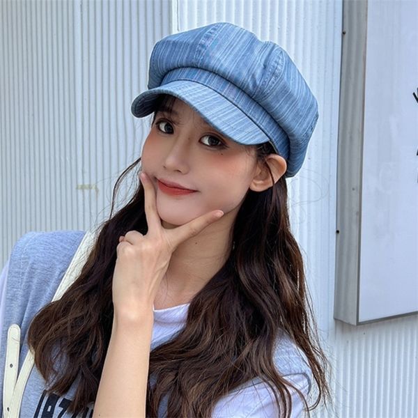 berets spring autumn women hat fashion octagonal sboy cap female vintage beret ladies retro for 230215, Blue;gray
berets spring autumn women hat fashion octagonal sboy cap female vintage beret ladies retro for 230215, Blue;gray