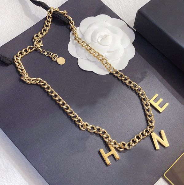 pendant necklaces designer 18k sold plated stainless steel choker letter pendant statement fashion womens necklace wedding jewelry accessori, Silver
pendant necklaces designer 18k sold plated stainless steel choker letter pendant statement fashion womens necklace wedding jewelry accessori, Silver