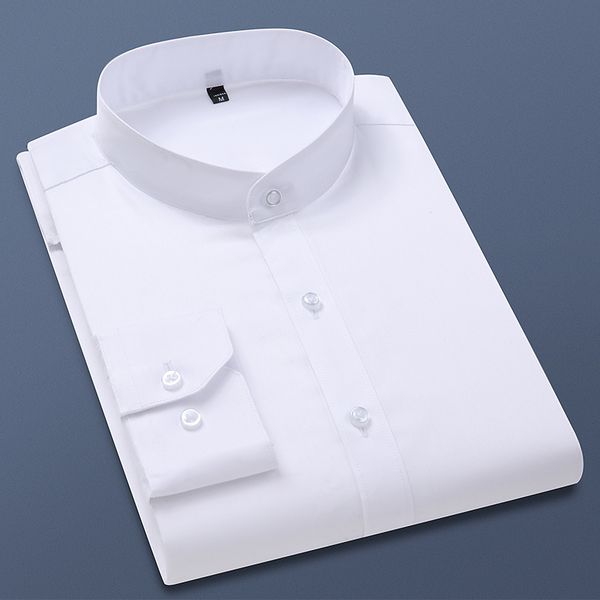 men's dress shirts tfetters autumn long sleeve 100% cotton white stand collar slim fit business work for plus size 5xl 230216, White;black
men's dress shirts tfetters autumn long sleeve 100% cotton white stand collar slim fit business work for plus size 5xl 230216, White;black