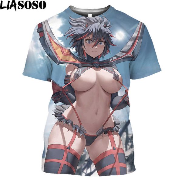 men's t-shirts liasoso anime kill la kill printed 3d t-shirt men women summer loose harajuku style shirts streetwear tees l230216, White;black
men's t-shirts liasoso anime kill la kill printed 3d t-shirt men women summer loose harajuku style shirts streetwear tees l230216, White;black