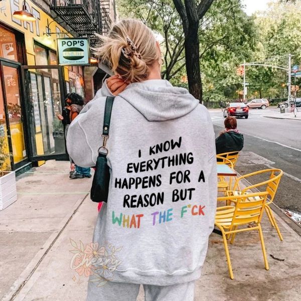 womens hoodies sweatshirts colored i know everything happens hoodie women hoody pullovers quote pure aesthetic cotton jumper hoodies 230216, Black
womens hoodies sweatshirts colored i know everything happens hoodie women hoody pullovers quote pure aesthetic cotton jumper hoodies 230216, Black