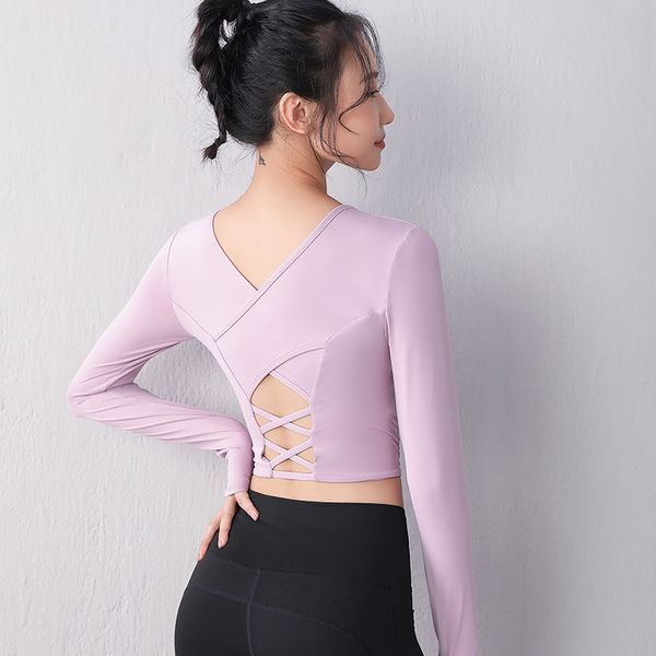 yoga suit with chest pad women's short fitness breathable training running sports blouse long sleeve fall new style
yoga suit with chest pad women's short fitness breathable training running sports blouse long sleeve fall new style