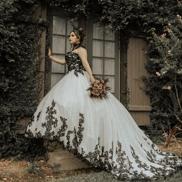 black lace appliques ball gown wedding dresses 2023 plus size sweetheart with wrap vestidos de novia sweep train garden bridal gowns, White
black lace appliques ball gown wedding dresses 2023 plus size sweetheart with wrap vestidos de novia sweep train garden bridal gowns, White