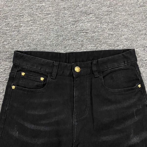 men's jeans designer fashion black men medusa embroidered trousers designer pants mens casual denim pants 3061 kp3u, Blue
men's jeans designer fashion black men medusa embroidered trousers designer pants mens casual denim pants 3061 kp3u, Blue