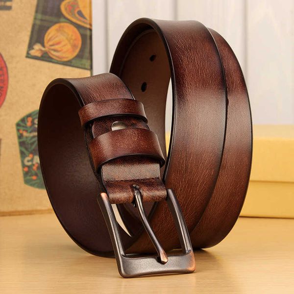 belts 100 genuine leather vintage men's belts handmade whole first layer pure cowhide jeans decoration fashion strap j230216, Black;brown
belts 100 genuine leather vintage men's belts handmade whole first layer pure cowhide jeans decoration fashion strap j230216, Black;brown
