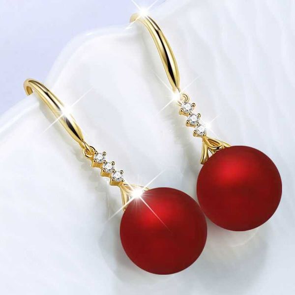 charm chinese style red pearl for women in 2023 fashion atmospheric hook type zircon new year earrings, Golden
charm chinese style red pearl for women in 2023 fashion atmospheric hook type zircon new year earrings, Golden