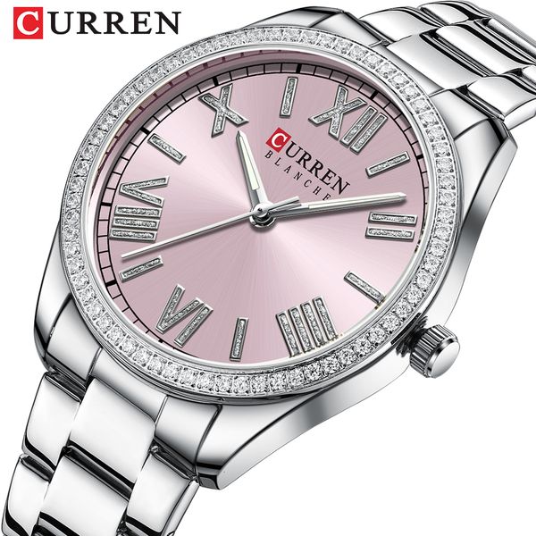 wristwatches curren luxury quartz womens bracelet watch silver charming dial with stainless steel band luminous hands 230215, Slivery;brown
wristwatches curren luxury quartz womens bracelet watch silver charming dial with stainless steel band luminous hands 230215, Slivery;brown