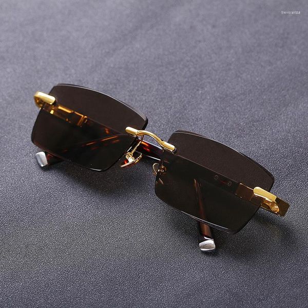 sunglasses 2023 style brand design rimless women men fashion ladies outdoor sports sun glasses shades gafas, White;black
sunglasses 2023 style brand design rimless women men fashion ladies outdoor sports sun glasses shades gafas, White;black