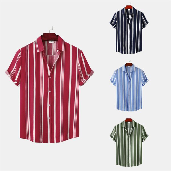 summer hawaii stripe shirts for mens vacation sandy beach short sleeve lapel youth single breasted casual loose shirt st-1, White;black
summer hawaii stripe shirts for mens vacation sandy beach short sleeve lapel youth single breasted casual loose shirt st-1, White;black