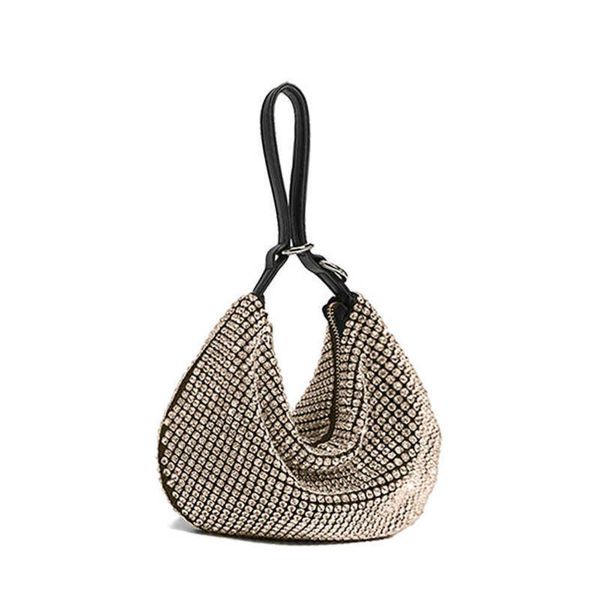 luxury half moon rhinestones evening bag designer diamonds women handbags shinny crystal mesh shoulder bags small party purses 230129
luxury half moon rhinestones evening bag designer diamonds women handbags shinny crystal mesh shoulder bags small party purses 230129