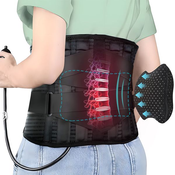 body braces supports lumbar support belt with inflatable pad relieve waist pain dual adjustable support straps lower back brace for herniate
body braces supports lumbar support belt with inflatable pad relieve waist pain dual adjustable support straps lower back brace for herniate