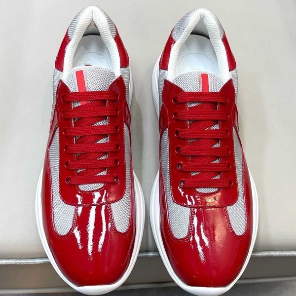 2023 fashion luxury americas cup men casual shoes mesh and patent leather low trainers red black sneakers shoe walking rubber sole fabric ou
2023 fashion luxury americas cup men casual shoes mesh and patent leather low trainers red black sneakers shoe walking rubber sole fabric ou