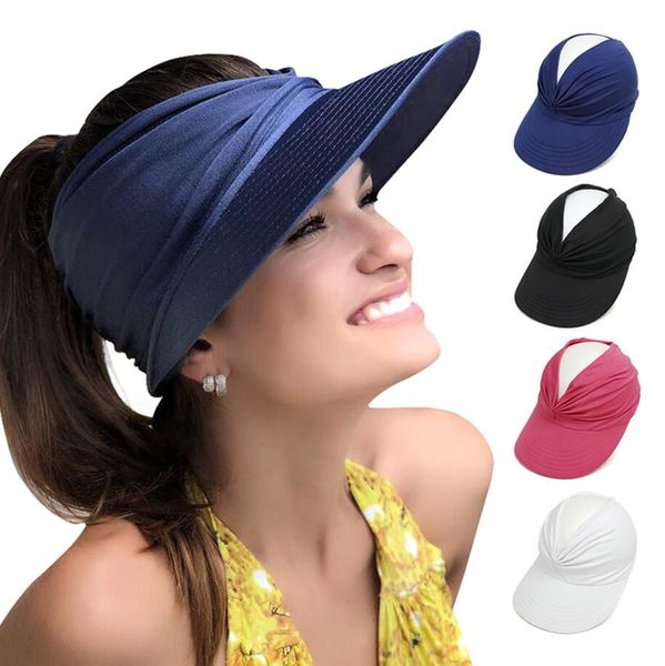 flexible hat visors for women anti-uv wide brim visor hat easy to carry travel caps fashion beach summer sun protection hats, Blue;gray
flexible hat visors for women anti-uv wide brim visor hat easy to carry travel caps fashion beach summer sun protection hats, Blue;gray