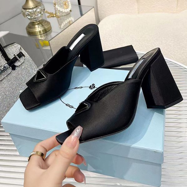 23ss womens sandals chunky heels 8.5cm slippers square toes grosgrain slip-on slides beach shoes outdoor fashion fuchsia mules large size le, Black
23ss womens sandals chunky heels 8.5cm slippers square toes grosgrain slip-on slides beach shoes outdoor fashion fuchsia mules large size le, Black