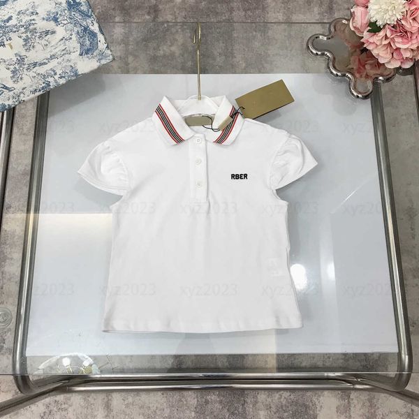 2023 girls polo shirt kids short sleeve baby t-shirt summer clothes embroidered logo cozy tees size 100-150 cm, Blue
2023 girls polo shirt kids short sleeve baby t-shirt summer clothes embroidered logo cozy tees size 100-150 cm, Blue