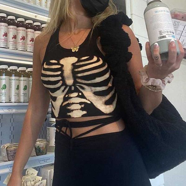 women's tanks camis y2k gothic printed black tank harajuku vintage cute casual camisole women summer clothes egirl aesthetic mini vest, White
women's tanks camis y2k gothic printed black tank harajuku vintage cute casual camisole women summer clothes egirl aesthetic mini vest, White