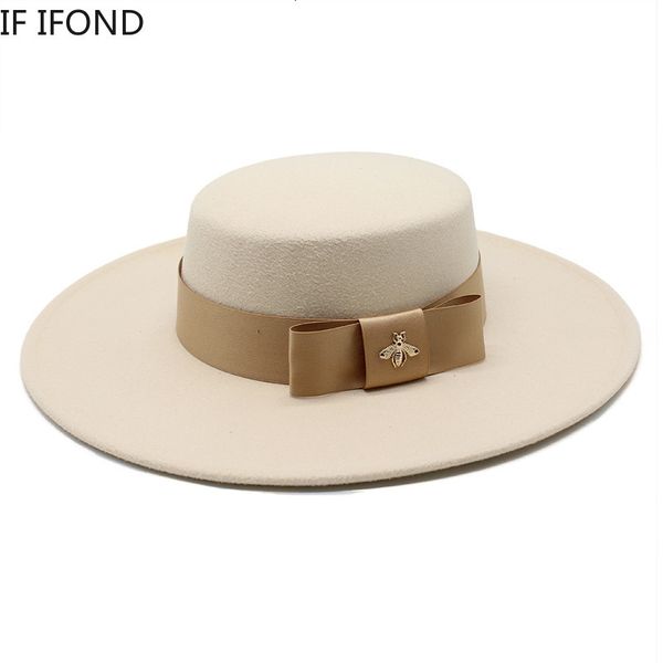 wide brim hats bucket hats autumn winter french ladies white bownot flat fedora hat 10cm brim banquet elegant felt hat wedding dress cap 230, Blue;gray
wide brim hats bucket hats autumn winter french ladies white bownot flat fedora hat 10cm brim banquet elegant felt hat wedding dress cap 230, Blue;gray