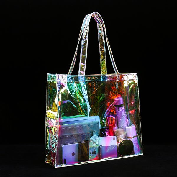 shopping bags clear hologram shopping bag iridescent premium glitter shopper 230216
shopping bags clear hologram shopping bag iridescent premium glitter shopper 230216