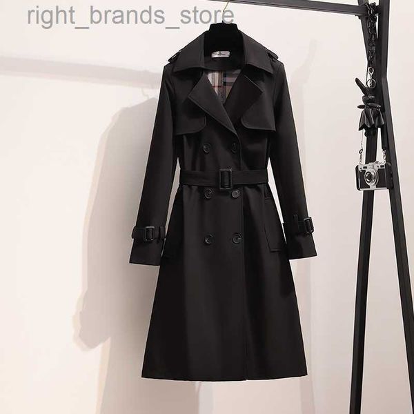 women's trench coats new spring coat women england style winter loose medium long elegant windbreaker female casual designer trench coa, Tan;black
women's trench coats new spring coat women england style winter loose medium long elegant windbreaker female casual designer trench coa, Tan;black