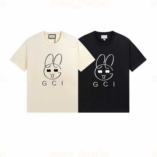 men womens short sleeve t shirt women cute rabbit print tees men summer asian size m-2xl, White;black
men womens short sleeve t shirt women cute rabbit print tees men summer asian size m-2xl, White;black