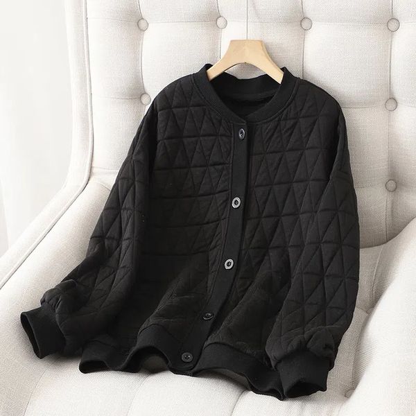 women's jackets jacket cotton baseball suit female autumn and winter fashion retro simple loose small xiangfeng rhombus light casual ja, Black;brown
women's jackets jacket cotton baseball suit female autumn and winter fashion retro simple loose small xiangfeng rhombus light casual ja, Black;brown