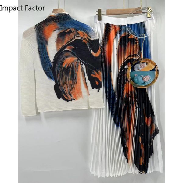 two piece dress yudx miyake pleated autumn print corn long sleeve tshirtfashion high waist casualparty set 230216, White
two piece dress yudx miyake pleated autumn print corn long sleeve tshirtfashion high waist casualparty set 230216, White