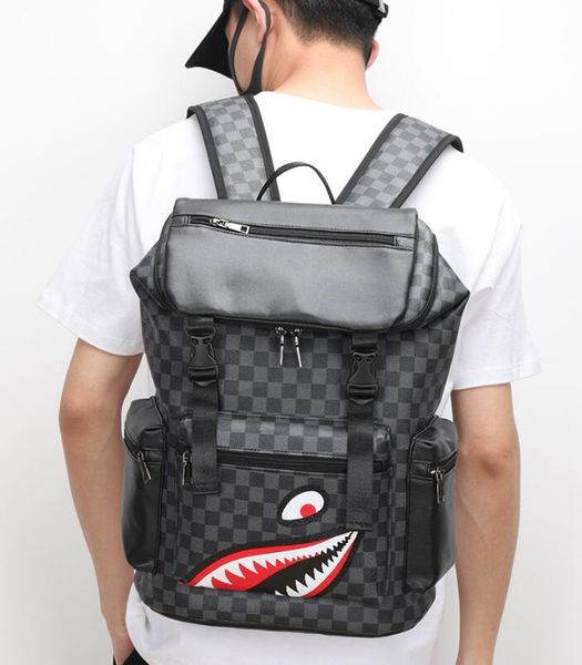 fashion schoolbag sport&outdoor backpack shark black check pu printed backpacks waterprooftravelling bag wear-resistant large capacity trave
fashion schoolbag sport&outdoor backpack shark black check pu printed backpacks waterprooftravelling bag wear-resistant large capacity trave