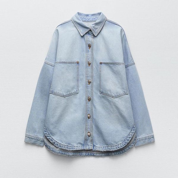 casual dresse spring autumn british style s wear retro old korean loose pocket denim shirt 230215, Black;gray
casual dresse spring autumn british style s wear retro old korean loose pocket denim shirt 230215, Black;gray