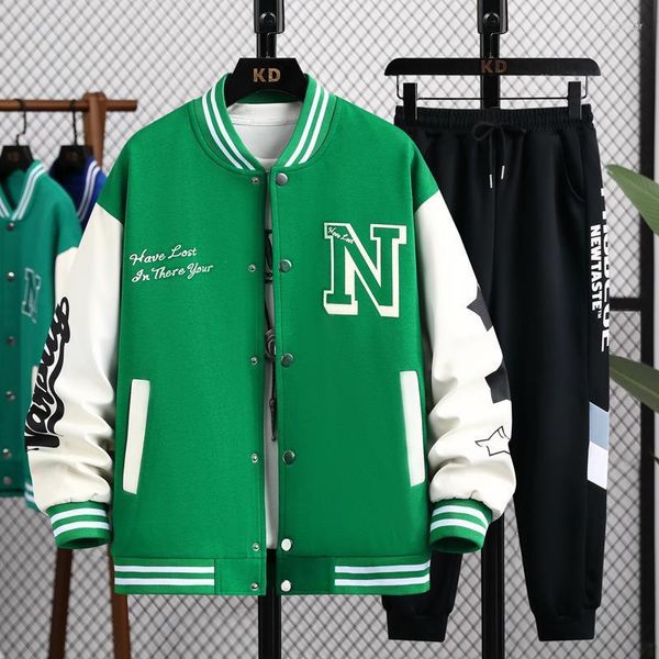 men's tracksuits 2023 autumn men's tracksuit baseball uniform jacket fashion streetwear spring men sport sui, Gray
men's tracksuits 2023 autumn men's tracksuit baseball uniform jacket fashion streetwear spring men sport sui, Gray