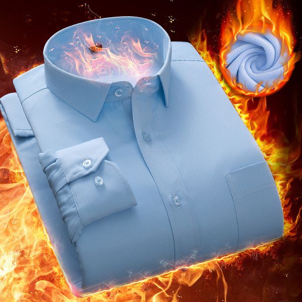 men's dress shirts warm winter men plus velvet shirt man business camisas korean slim solid color big size 8xl 7xl 6xl 230216, White;black
men's dress shirts warm winter men plus velvet shirt man business camisas korean slim solid color big size 8xl 7xl 6xl 230216, White;black